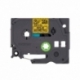 Cinta Laminada Brother Deco TZe MPGG31, de 12mm. Negro sobre Dorado con Motivo