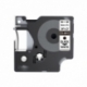Cinta CSDY-40913, para rotuladoras DYMO, de 9mm. Negro sobre Blanco, Laminada, Estándar