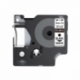 Cinta CSDY-45013, para rotuladoras DYMO, de 12mm. Negro sobre Blanco, Laminada, Estándar